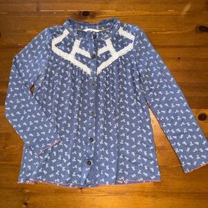 Matilda Jane Fqrmhoiae flowy  Rayon Floral Top Size 10